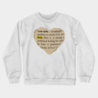 vintage heart sticker Crewneck Sweatshirt